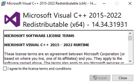 Looking for Microsoft Visual C++ 2022 Redistributable (x64 ...